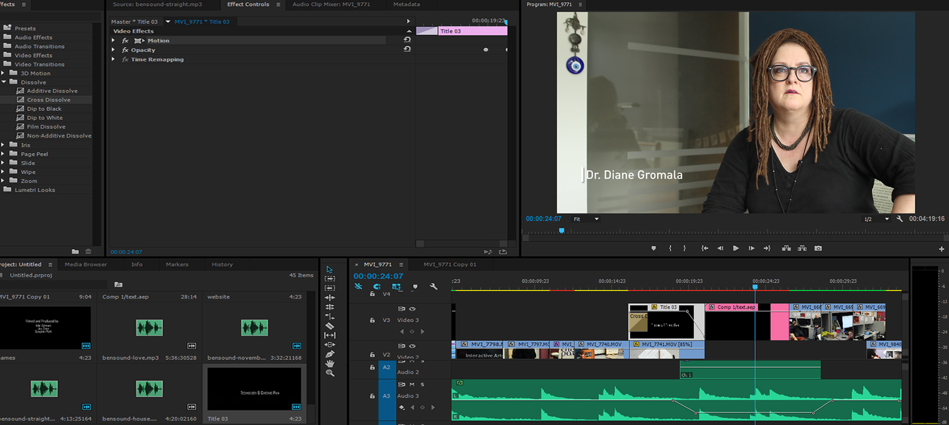 Editing with Adobe Premiere Pro and Adobe After Effects