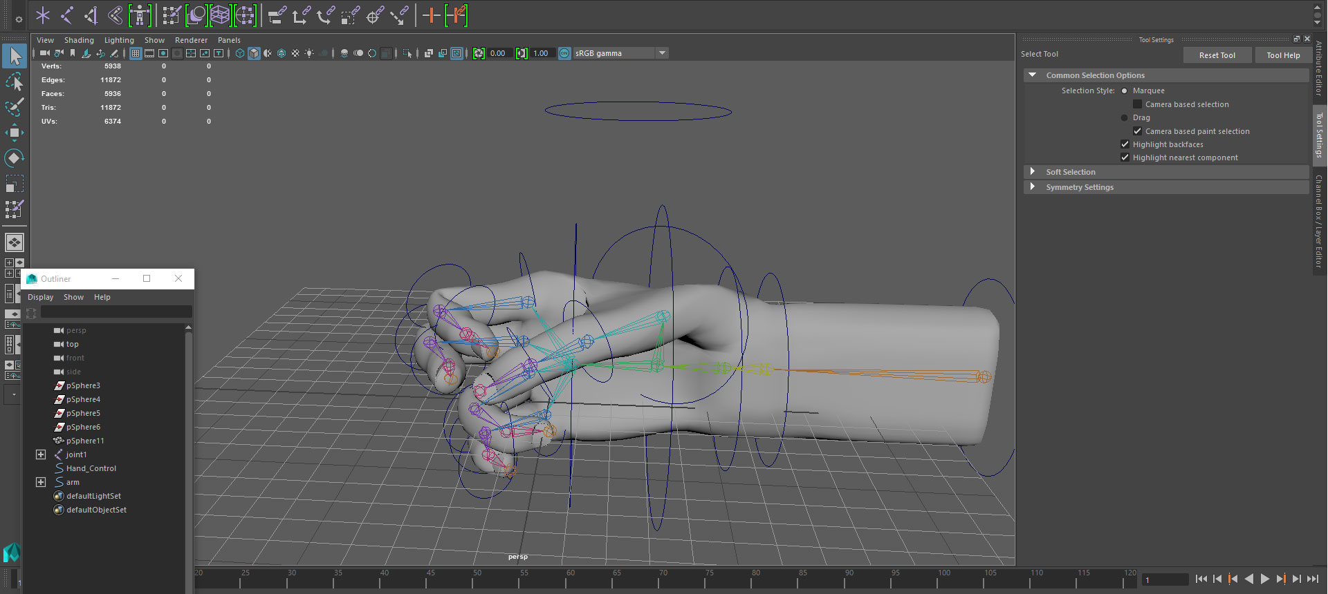 Animatting the hand